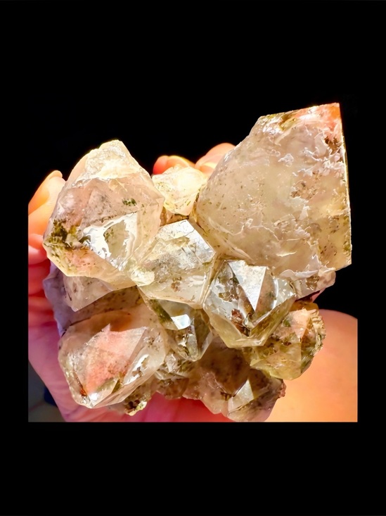 Hand Crafted Other - Large quartz, amethyst, and epidote with phantoms terminations red quartz
